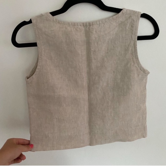 Elizabeth Suzann Polly Linen Tank *Retired Style* - Picture 2 of 5
